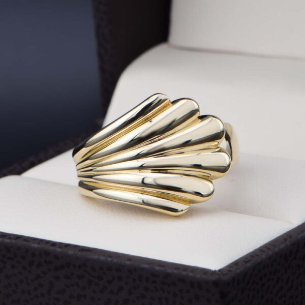 Anillo de oro 14k con zirconias ANO-001