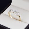 Anillo de oro 14k con zirconias ANO-003