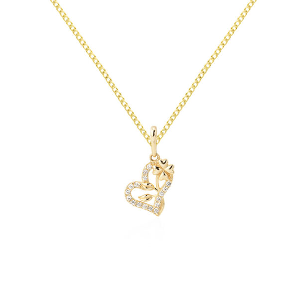 Cadena con dije oro 14k para dama ccdo-032