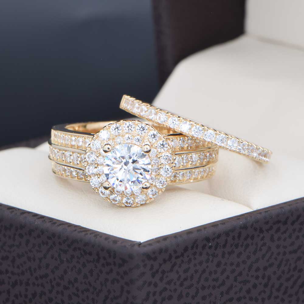 Duo de boda oro 14k DO-017