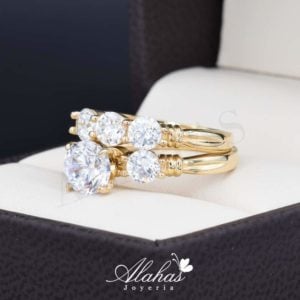 Duo de boda oro 14k DO-040