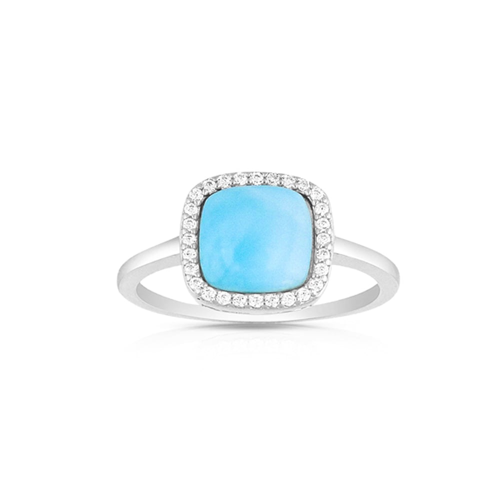 Anillo de Plata 925 con Larimar Joyeria Alahas anpl-004