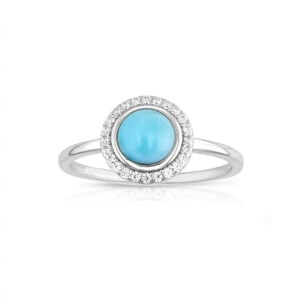 Anillo de Plata 925 con Larimar Joyeria Alahas anpl-005