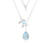 Gargantilla plata 925 Larimar gapl-013