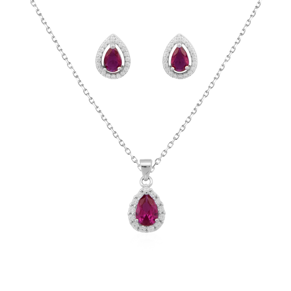 Set en plata 925 con zirconias SP-007