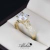 Anillo de compromiso oro 14k con zirconias soloz-120