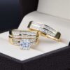 Trio de Boda Oro 14k Troz-001