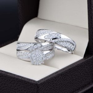 Trio de Boda Plata 925 abpt-014