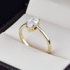 Anillo de compromiso oro 14k con zirconias soloz-028