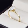 Anillo de compromiso oro 14k con zirconias soloz-041