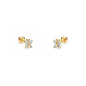 Dormilona en oro 14k con rosca para bebe DOR-033