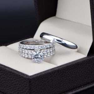 Trio de boda en Plata 925 abpt-019