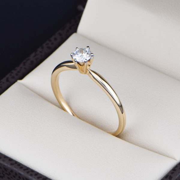 Anillo de compromiso oro 14k diamantes sdiam-003