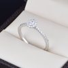 Anillo de compromiso Oro 14k diamantes sdiam-012