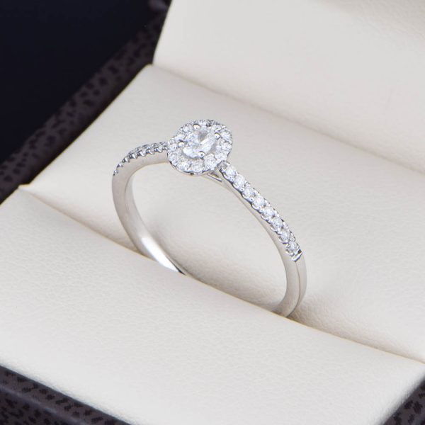 Anillo de compromiso Oro 14k diamantes sdiam-012