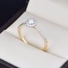 Anillo de compromiso Oro 14k diamantes sdiam-015