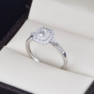 Anillo de compromiso Oro 14k diamantes sdiam-022