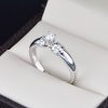 Anillo de compromiso Oro 14k diamantes sdiam-030