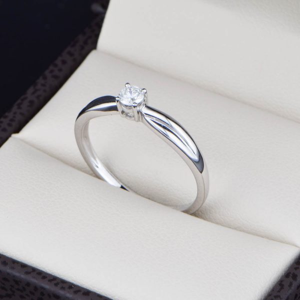 Anillo de compromiso Oro 14k diamantes sdiam-036