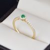 Anillo de compromiso Oro 14k diamantes sdiam-040
