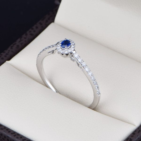 Anillo de compromiso Oro 14k diamantes sdiam-042