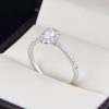 Anillo de compromiso Oro 14k diamantes sdiam-002