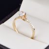 Anillo de compromiso Oro 14k diamantes sdiam-007