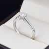 Anillo de compromiso Oro 14k con diamantes sdiam-044