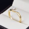 Anillo de compromiso Oro 14k diamantes sdiam-047