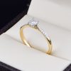 Anillo de compromiso Oro 14k con diamantes sdiam-025