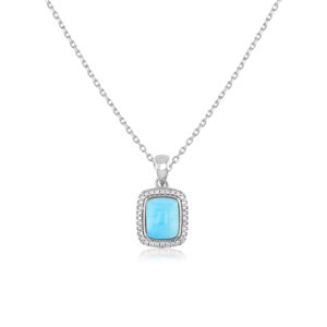Cadena en Larimar Plata 925 Joyeria Alahas cdpl-009