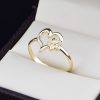 Anillo Oro 14k zirconias Joyeria Alahas Ano-023