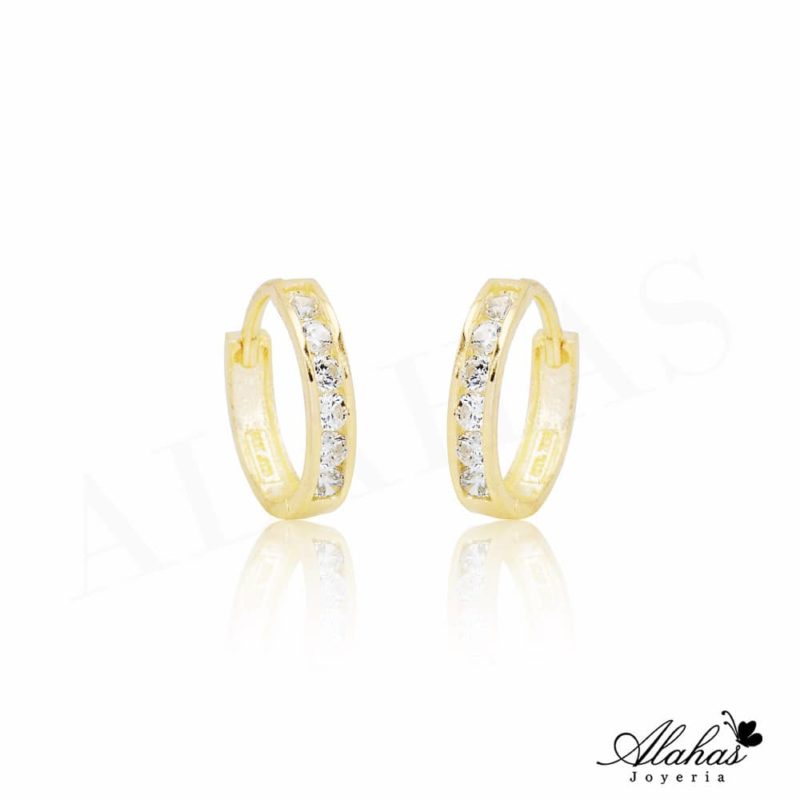 14k Yellow Gold Ladybug Earrings For Baby & Kids – Enamel Studs (Aretes De Oro Para Bebé)