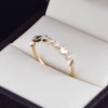 Anillo oro 14k zirconias Joyeria Alahas ANO-041