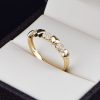 Anillo oro 14k zirconias Joyeria Alahas ANO-045