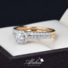 Duo de boda oro 14k con diamantes ddiam-075