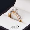 Duo de boda Oro 14k con Diamantes DDIAM-080
