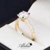 Anillo de compromiso oro 14k con zirconias soloz-174