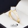 Anillo de compromiso oro 14k con zirconias soloz-175
