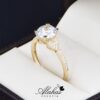 Anillo de compromiso oro 14k con zirconias soloz-181