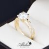 Anillo de compromiso oro 14k con zirconias soloz-183