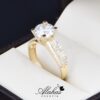 Anillo de compromiso oro 14k con zirconias soloz-184
