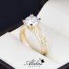 Anillo de compromiso oro 14k con zirconias soloz-185