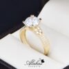Anillo de compromiso oro 14k con zirconias soloz-187