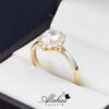 Anillo de compromiso oro 14k con zirconias soloz 200