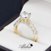 Anillo de compromiso oro 14k con zirconias soloz 202