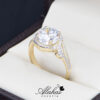 Anillo de compromiso oro 14k con zirconias soloz 205