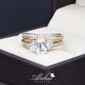Duo de boda oro 14k joyeria alahas do-080