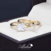 Duo de boda oro 14k joyeria alahas do-081