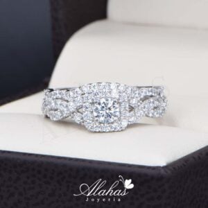 Duo de boda oro 14k joyeria alahas do-098